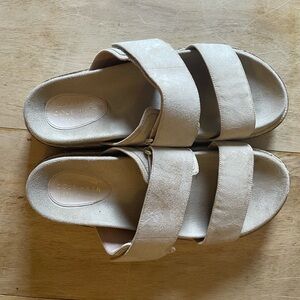 Cole Haan Women's Beige Slide Sandals